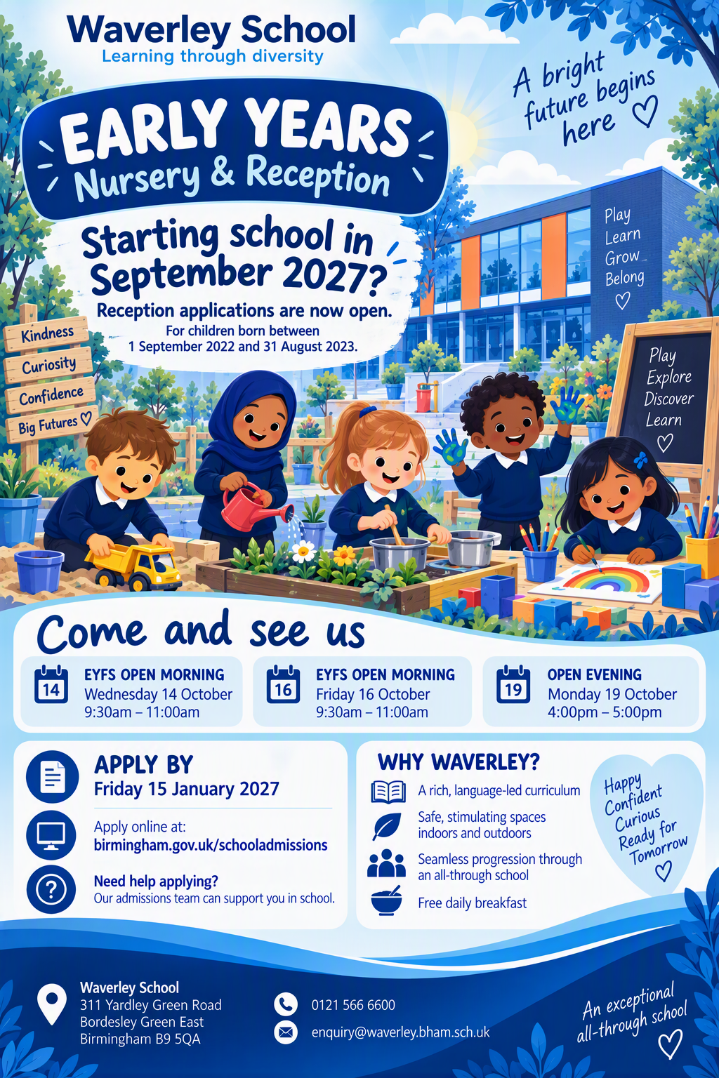 EYFS Open Day Poster